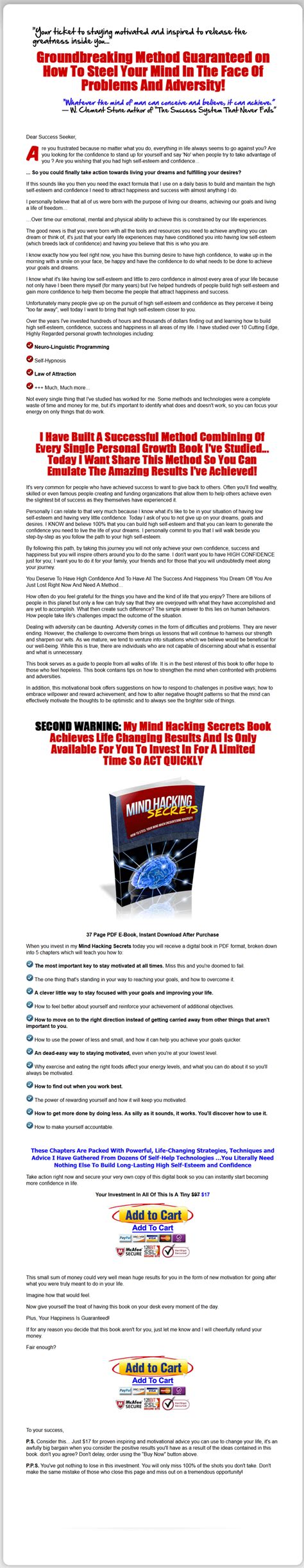 mind hacking secrets   master resale rights private label rights