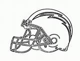 Patriots Chargers Helmets Nfl Packers Coloringhome Getdrawings sketch template