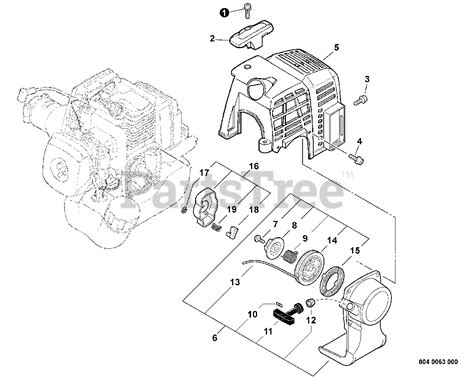 echo srm  echo string trimmer sn   engine cover starter