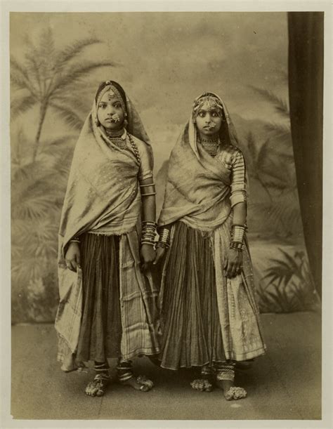two indian nautch dacing girls c1880 s old indian photos