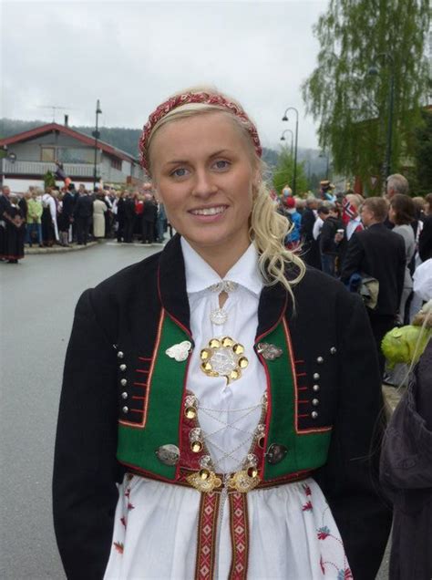 Independence Day 17 Of May A Beautiful Norwegian Girl In Her Bunad From