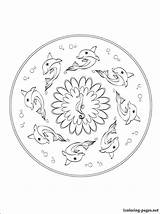 Mandala Dolphin Coloring Pages Mandalas Interested Printale Interesting Those Child Drawing Who sketch template