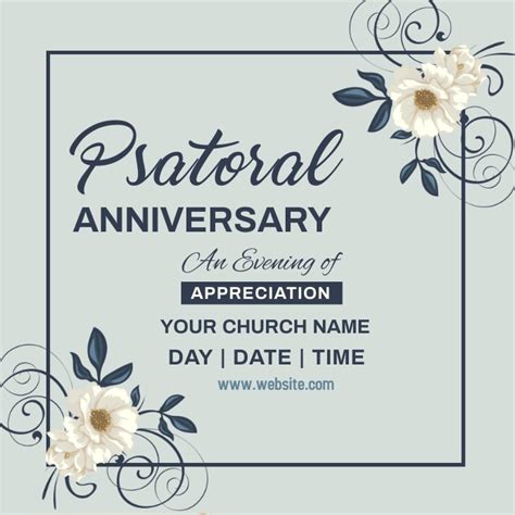 copy  pastoral anniversary pastor anniversary postermywall