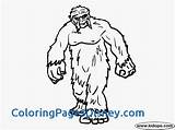 Coloring Bigfoot Yeti Pages Printable Getcolorings Getdrawings Bear Pencil Ampamp Drawing Grizzly Color sketch template