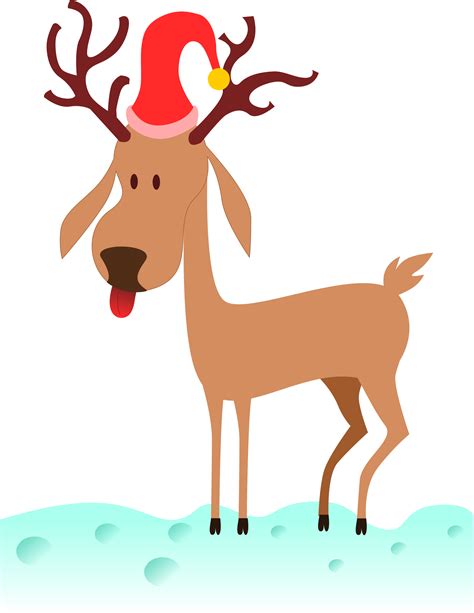 clipart cartoon reindeer