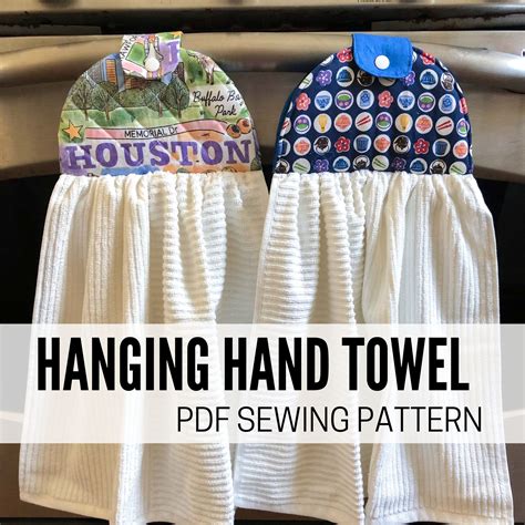 hanging hand towel  sewing pattern tutorial payhip