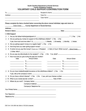 dcs single case agreement  foster child fill  printable