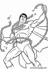 Coloring Superman Unchained Pages Printable sketch template
