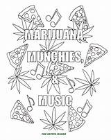Coloring Weed Pages Marijuana Adult Leaf Munchies Music Cannabis Printable Pot Drawing Step Getdrawings Plant Zoom Etsy Popular sketch template