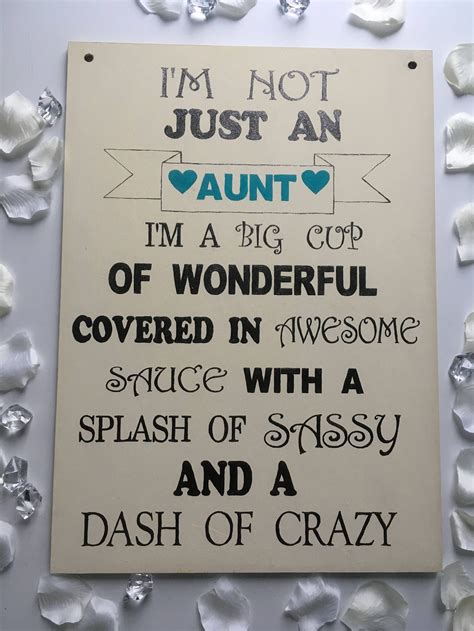 Im Not Just An Aunt Board A Perfect T For That Crazy Etsy Uk
