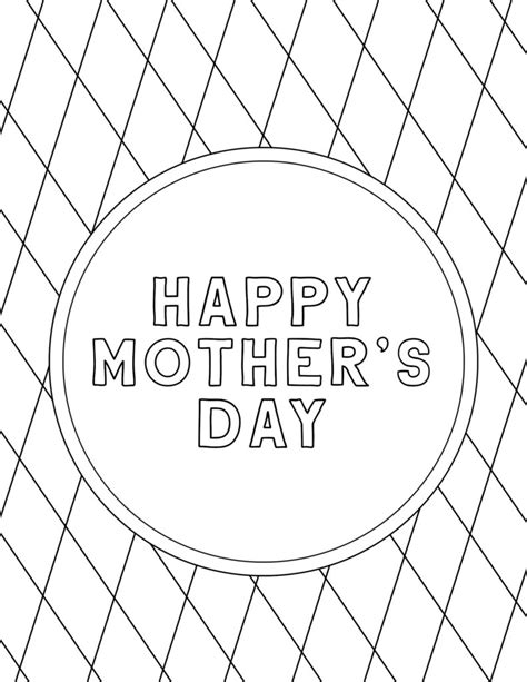 printable mothers day coloring pages paper trail design