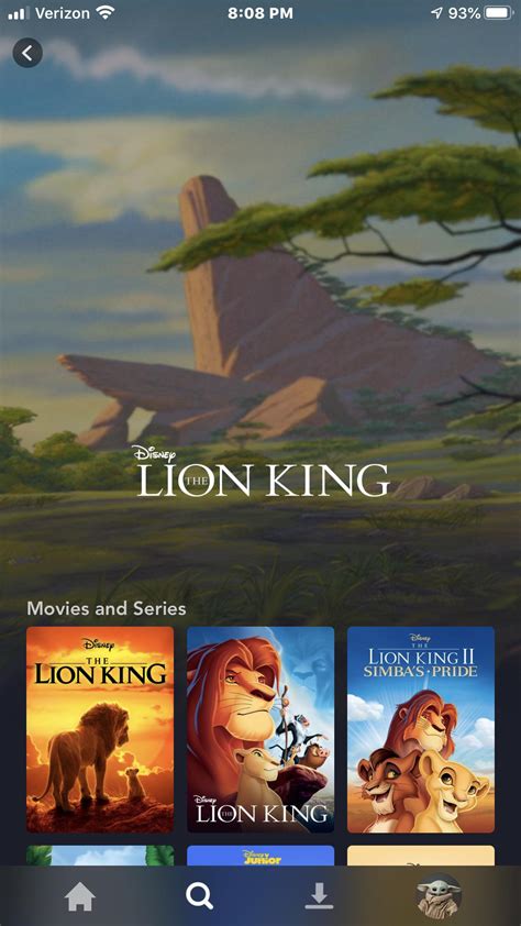 disney collection disney  lion king rdisneyplus