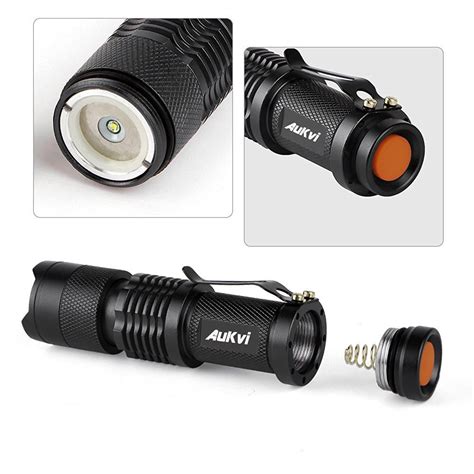 aukvi pcs brightest mini flashlight torch lumen led  mode tactical flashlight wright reviews