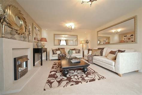 cranbrook  homes  exeter taylor wimpey brown living room