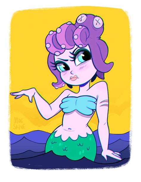 Cuphead Evil Mermaids Character Design Cala Maria