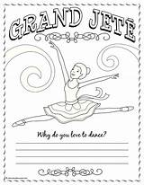 Coloring Pages Dance Jazz Ballet Gymnastics Positions Jete Grand Ballerina Colouring Sheets Kids Position Clipart Band Recital Camp Summer Dancer sketch template
