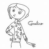 Coraline Coloring Pages Printable Outline Clipart Adults Print Books Cat Popular Library Clip sketch template