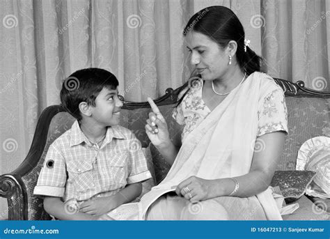 Mother Teaching Her Son Stock Image Image Of Woman Sitting 16047213