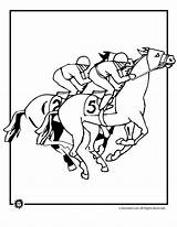 Coloring Derby Horse Kentucky Pages Racing Sheets Color Race Animal Horses Kids Clipart Printables Jr Party Sheet Print Use Kid sketch template
