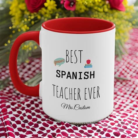 Spanish Teacher Mug Personalized T For Teacher Teacher