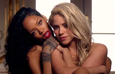 here s a bunch of s of rihanna and shakira rubbing on each other complex