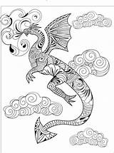 Coloring Pages Adult Dragons Dragon Color Number Books Printable Creatively Calm Razor Whip Getcolorings Getdrawings Template sketch template
