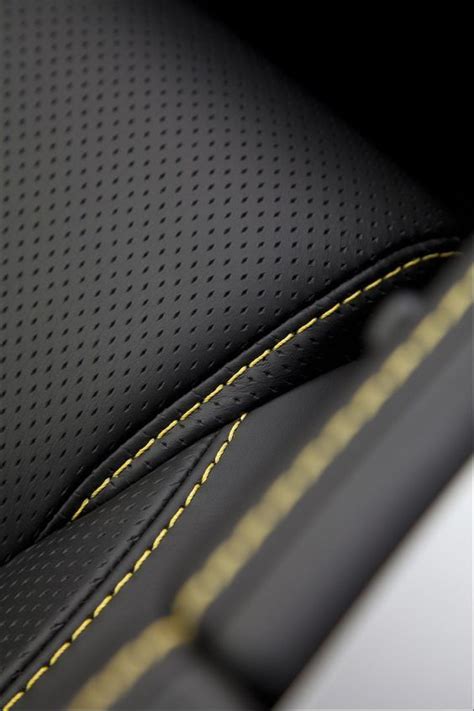 luxury car interior inspired leather seats  stitching car interior