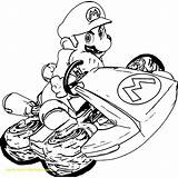Mario Kart Coloring Pages Yoshi Printable Bowser Getcolorings Print sketch template