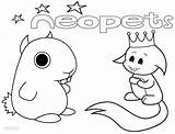 Coloring Pages Neopets Printable Cool2bkids Kids Pets sketch template
