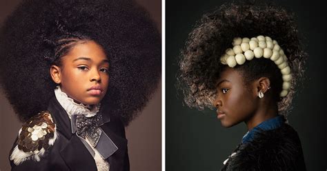 baroque inspired portraits of black girls show the beauty of afro hair bored panda