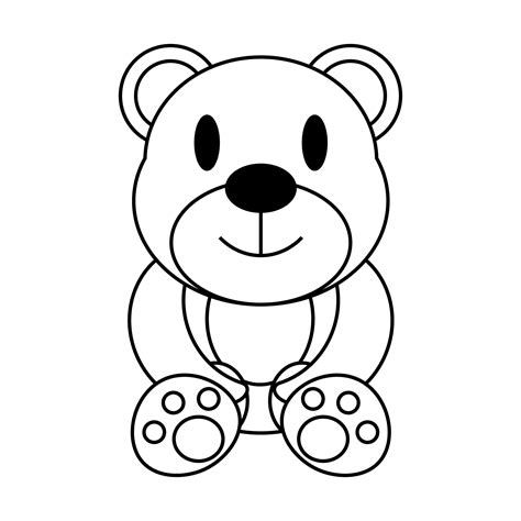 teddy bear template printable teddy bear template bear