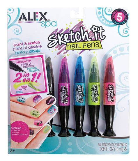 amazoncom alex spa hot hues sketch  nail pens toys games tween