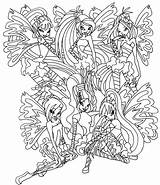 Winx Coloring Pages Sirenix Club Bloom Bloomix Print sketch template
