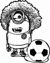 Soccer Minion Coloring Pages Colombian Based Carlos Pibe Valderrama Player El Wecoloringpage Sports Playing Visit Template sketch template