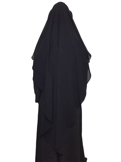 new long naqab double layer black niqab for muslim women buy long