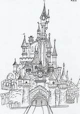 Disney Beast Coloring Castle Beauty Drawing Disneyland Paris Pages Drawings Chateau Dessin Coloriage Schloss Land Dessins Reign Long May Sketch sketch template