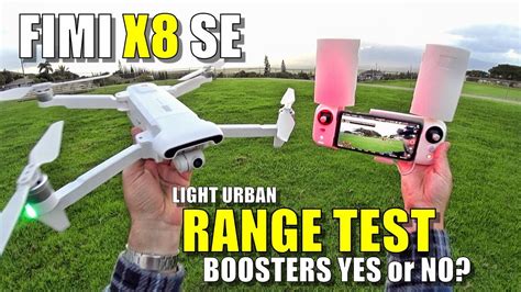 xiaomi fimi  se range test        boosters light urban youtube