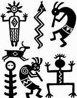 Stencils Aborigenes Southwest Kokopelli Petroglyphs Southwestern Petroglyph Indios Nativos Alebrijes Indians Americanos Coyote Símbolos Rupestre Yahoo Gourd Navajo Searchlock Shapes sketch template