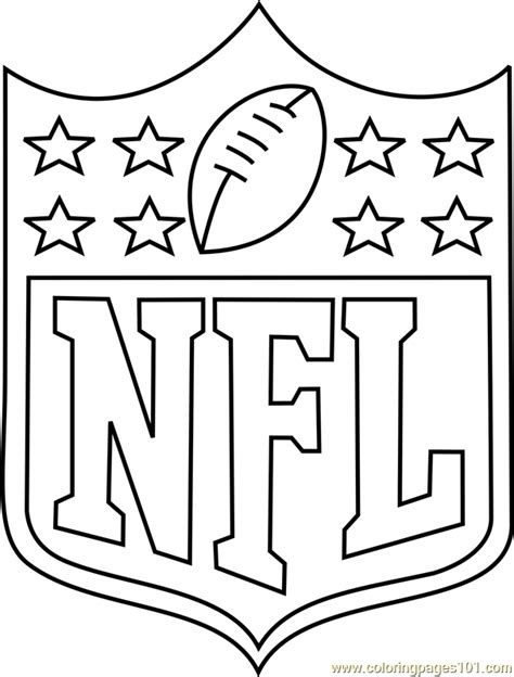 nfl logo coloring page  kids  nfl printable coloring pages