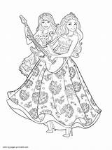 Barbie Coloring Popstar Pages Princess Printable Colouring Girls Ausmalbilder Print Disney sketch template