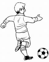 Soccer Kicking sketch template