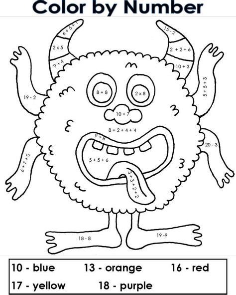 math coloring pages  kids math coloring worksheets color