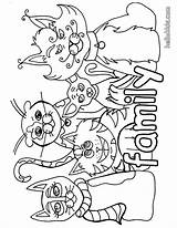 Coloring Family Pages Colouring Cat Animal Printable Print Happy Clipart Color Guy Getcolorings Proud Template sketch template