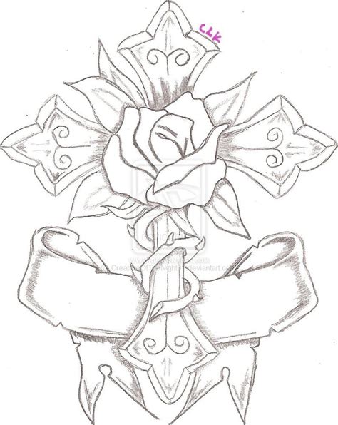 rose cross coloring pages coloring pages