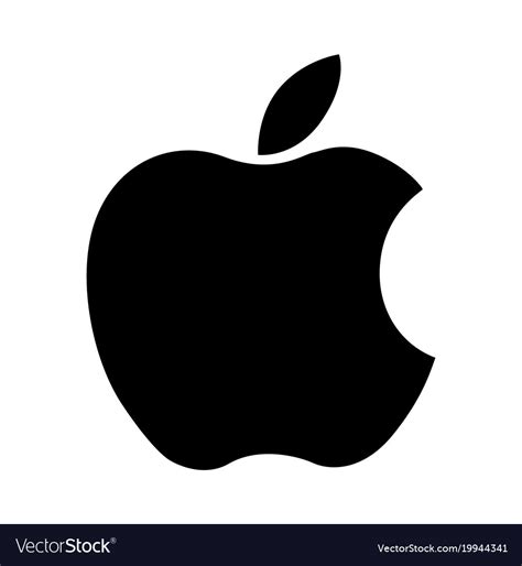 apple logo computer ipad iphone software vector image