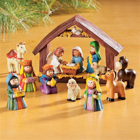 tabletop resin nativity set mini nativity set