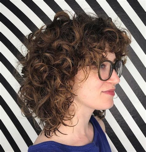 Medium Curly Scrunched Hairstyle Curlybangs Curly Hair Styles