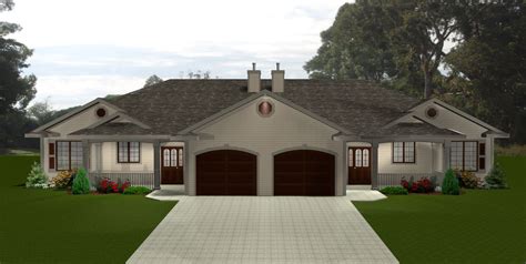 ranch style duplex home plans styles  homes  pictures briarbrook duplex pinterest