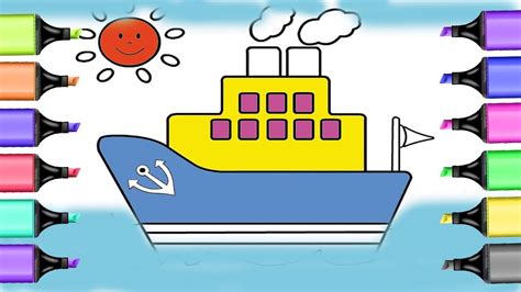 boats ships  boats coloring pages coloring boat draw house
