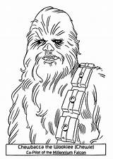 Wars Star Chewbacca Coloring Character Pages Printable War Colouring Wookie Template Kids Dibujo A4 Pdf Categories Templates sketch template